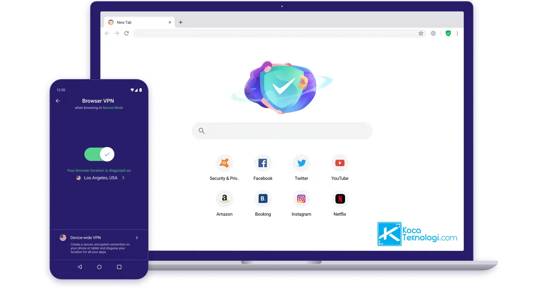 Avast Browser merupakan browser yang dapat mengakses situs yang diblokir dengan fitur keamanan yang canggih, built-in VPN, ads blokcer, dan password protection.