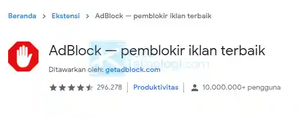 Cara Menonaktifkan AdBlock Untuk Mengatasi Error Code 105 Pada Steam