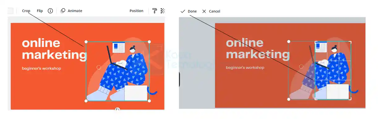 Cara Mengubah Ukuran Gambar di Canva Dengan Teknik Cropping