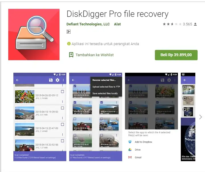 DiskDigger Pro File Recovery