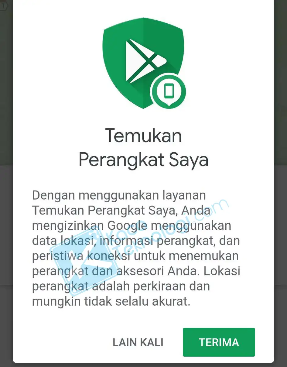 Fitur Temukan perangkat saya