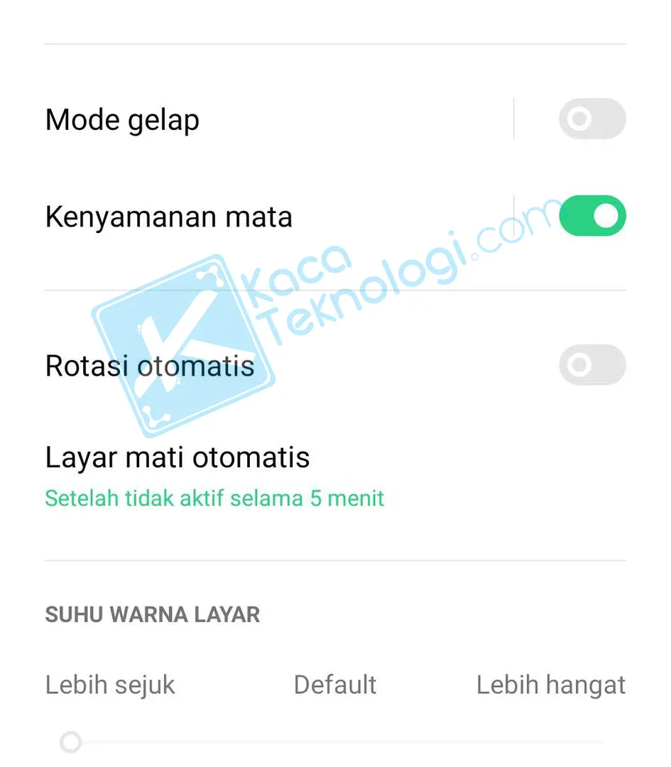 Cara Agar Layar Mati Otomatis di HP Oppo F9