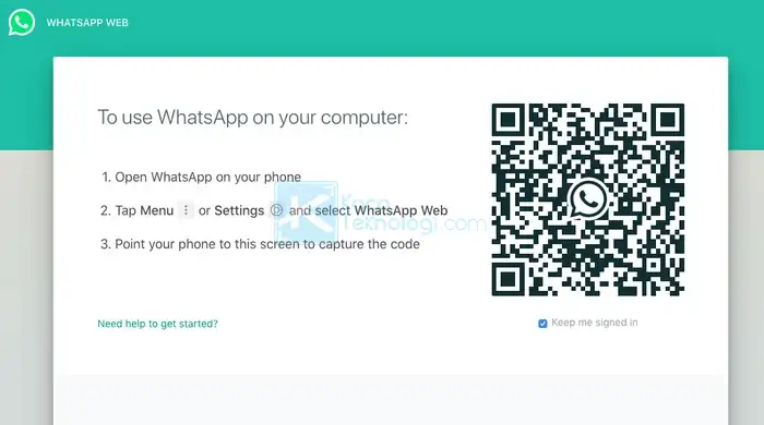 cara menggunakan WhatsApp Web untuk mengetahui dia chat dengan siapa saja di whatsapp tanpa aplikasi