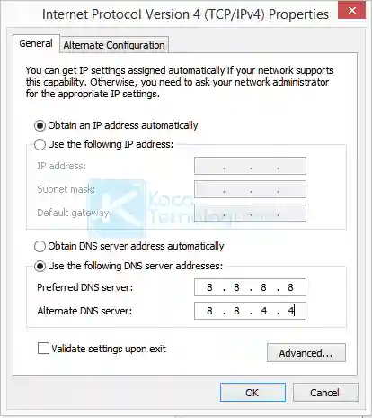 Cara Mengganti DNS Server Untuk Mengatasi Error Code 105 Pada Steam