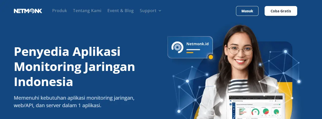 Netmonk - Aplikasi Monitoring Jaringan Indonesia