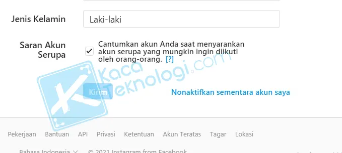 berapa lama akun instagram dinonaktifkan sementara