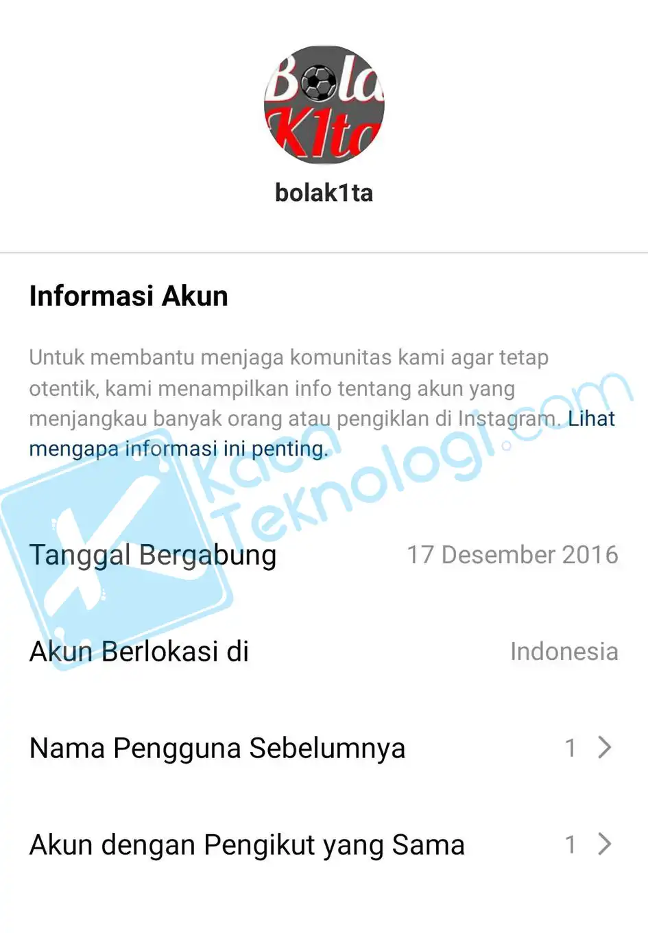 3 Langkah Mudah Mengetahui Sejarah Username Akun Instagram
